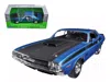Welly 1970 Dodge Challenger T A Blue 1-24 Diecast Model Car