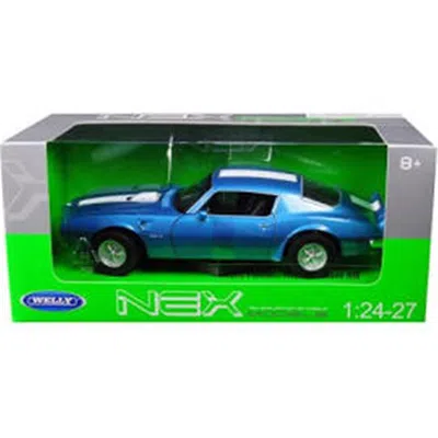 Welly 1972 Pontiac Firebird Trans Am 1 Isto 24 - 1 Isto 27 Diecast Model Car Blue