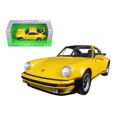 Welly 1974 Porsche 911 Turbo 3.0 Yellow 1-24 Diecast Model Car