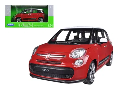WELLY 2013 FIAT 500L RED 1/24 DIECAST CAR MODEL BY WELLY