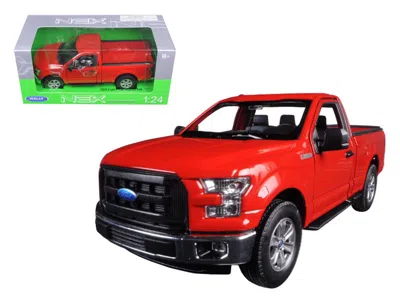 Welly 2015 Ford F-150 Regular Cab Pickup Truck Red 1/24-1/27 Diecast Model Car By