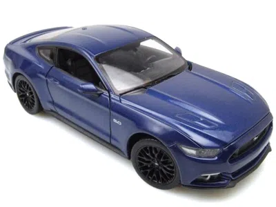 Welly 2015 Ford Mustang Gt 5.0 Blue Metallic "nex Models" Series 1/24 Diecast Model Car By