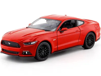 Welly 2015 Ford Mustang Gt 5.0 Red "nex Models" Series 1/24 Diecast Model Car By