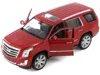 Welly Diecast Model Car With Sunroof For 2017 Cadillac Escalade - Red Metallic