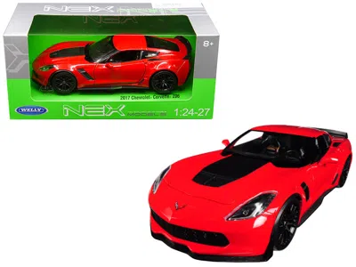 Welly 2017 Chevrolet Corvette Z06 Red 1/24-1/27 Diecast Model Car By