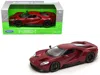 Welly 2017 Ford Gt Red 1-24 - 1-27 Diecast Model Car