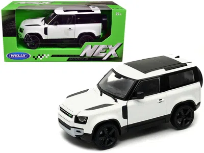 Welly 2020 Land Rover Defender Cream White "nex Models" 1/26 Diecast Model Car By