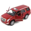 Welly Diecast Model Car With Sunroof For 2017 Cadillac Escalade - Red Metallic
