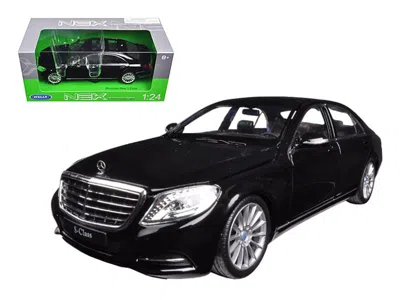 Welly Mercedes Benz S Class With Sunroof Black "nex Models" 1/24 Diecast Model Car By