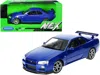 Welly 1-24 Scale Right Hand Drive Nex Models Nissan Skyline Gt-r Diecast Model Car Metallic Blue