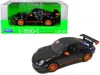 Welly Porsche 911 (997) Gt3 Rs Black With Orange Accents 1/24-1/27 Diecast Model Car By  In Multi