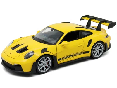Welly Porsche 911 Gt3 Rs (992) Yellow "nex Models" Series 1/24 Diecast Model Car By