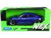 Welly Porsche Taycan Turbo S Blue Metallic "nex Models" 1/24 Diecast Model Car By