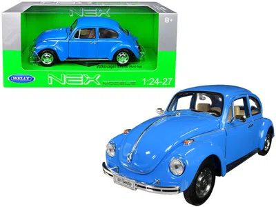 Welly Volkswagen Beetle Blue 1/24-1/27 Diecast Model Car By