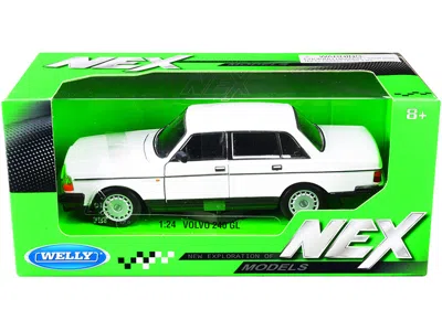 Welly Volvo 240 Gl White "nex Models" 1/24 Diecast Model Car By