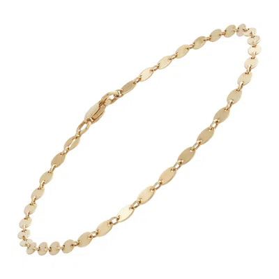 Pre-owned Welry 14k Yellow Gold Oval Disc Bracelet, 7.5"