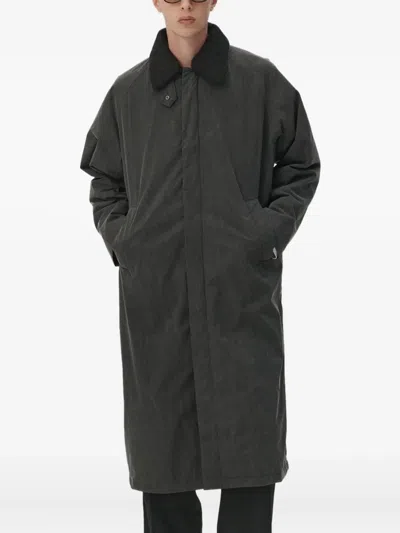 Welter Shelter Long Coach Washed Coat In Green