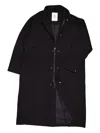 Welter Shelter Press-studs Zip-front Coat In Black