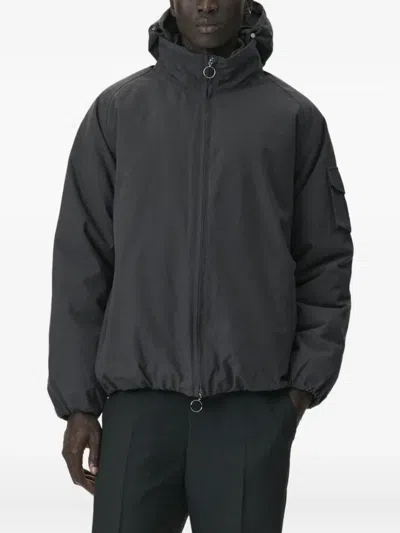 Welter Shelter Short Tracker Hooded Jacket In Gray