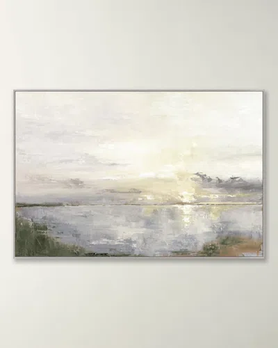 Wendover Art Group A Sunset Facing South Framed Giclee In Blue
