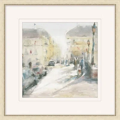 Wendover Art Group A Traveler's Studies 2 - Picture Frame Painting On Paper In Blue;white;red