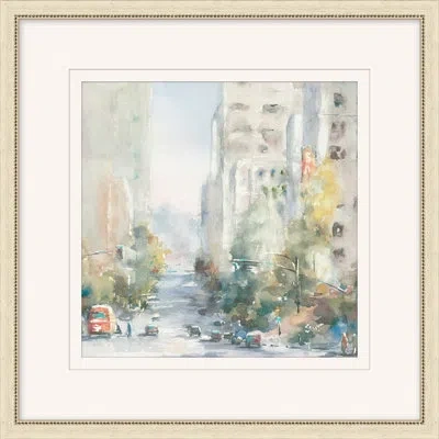 Wendover Art Group A Traveler's Studies 4 - Picture Frame Painting On Paper In White;gray;yellow
