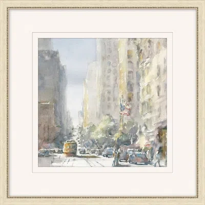 Wendover Art Group A Traveler's Studies 6 - Picture Frame Painting On Paper In White;gray;beige