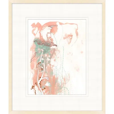 Wendover Art Group Abstract Flowers 1 - Picture Frame Painting In Blue;pink