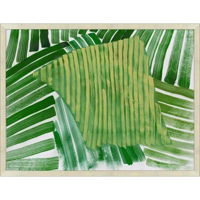 Wendover Art Group Abstracted Fern 1 By Thom Filicia - Picture Frame Painting On Paper In Green