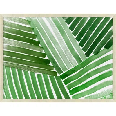 Wendover Art Group Abstracted Fern 4 By Thom Filicia - Picture Frame Painting On Paper In Green