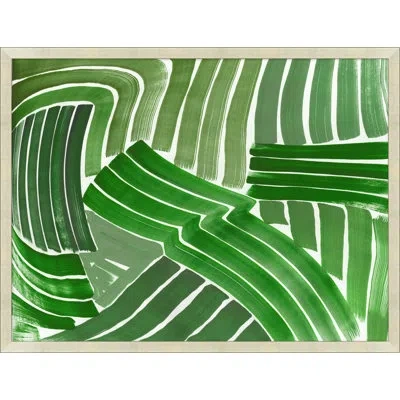 Wendover Art Group Abstracted Fern 5 By Thom Filicia - Picture Frame Painting On Paper In Green