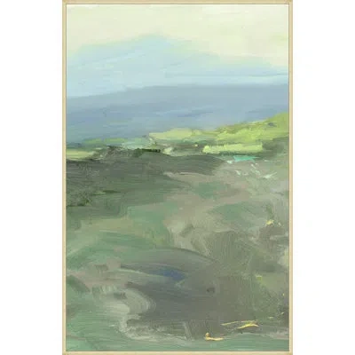 Wendover Art Group Across The Hills Triptych 2 In Blue,green,light Gray