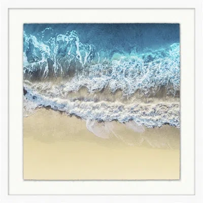 Wendover Art Group Aerial Splash 2 In Blue,sand,white