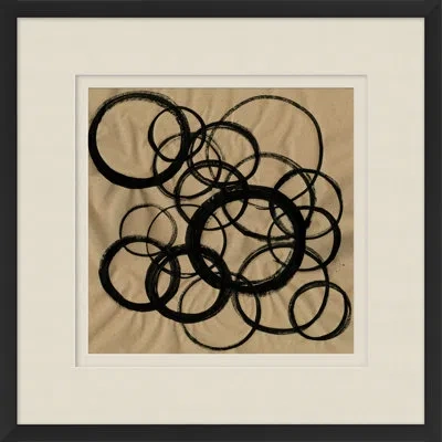 Wendover Art Group Afternoon In June 2 - Picture Frame Painting On Paper In Black;beige