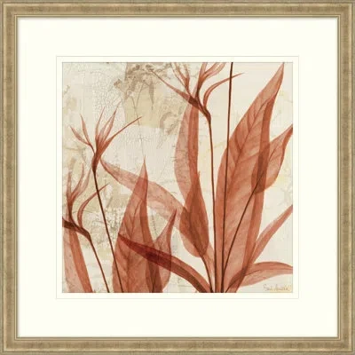 Wendover Art Group Amber Blossoms 2 - Picture Frame Painting On Paper In Beige;orange