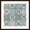 Wendover Art Group Ancient Pattern Study 1 - Picture Frame Painting In Blue;gray