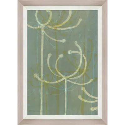 Wendover Art Group Anise 3 - Picture Frame Painting On Paper In Green;beige