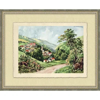Wendover Art Group Artistic Journey Home 2 - Picture Frame Painting On Paper In Blue;green