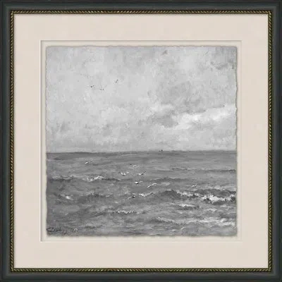 Wendover Art Group Atlantic Coast 1 - Picture Frame Painting On Paper In Gray