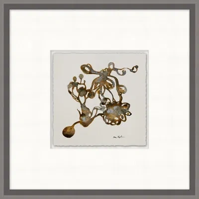 Wendover Art Group Atonement By Thom Filicia - Floater Frame Painting On Paper In Brown;green