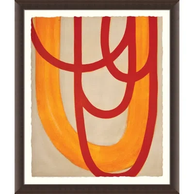 Wendover Art Group Authentic Phrase - Picture Frame Painting In Red;beige;orange
