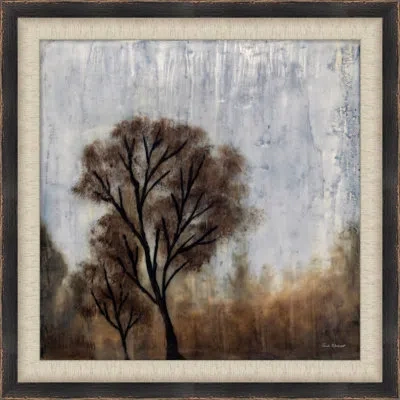 Wendover Art Group Autumn 4 - Picture Frame Painting On Paper In Blue;brown