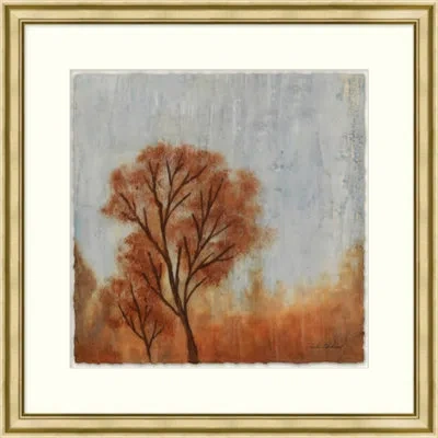 Wendover Art Group Autumn Iv - Picture Frame Painting On Paper In Brown;gray;orange