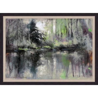 Wendover Art Group Autumn Memory - Picture Frame Painting Print In Green;gray