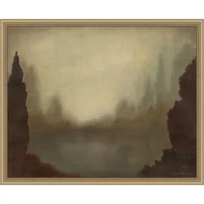 Wendover Art Group Autumn Pond - Picture Frame Painting On Paper In Brown;gray;ivory