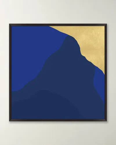 Wendover Art Group Azure Song 5 Framed Giclee In Blue