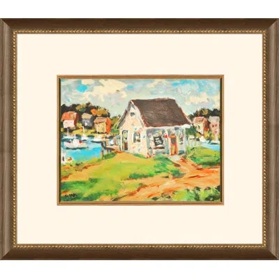 Wendover Art Group Bait Shack - Picture Frame Painting On Paper In White;green;orange