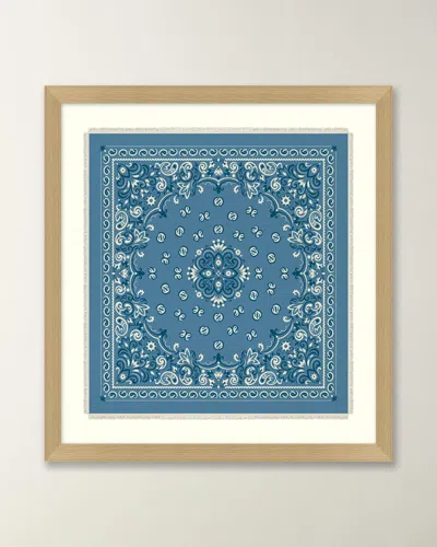 Wendover Art Group Bandana Collection 2 Framed Giclee In Blue