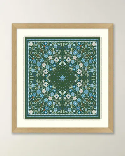 Wendover Art Group Bandana Collection 4 Framed Giclee In Green