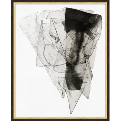 Wendover Art Group Batholith Monoprint 1 By Thom Filicia - Picture Frame Painting On Paper In Black;white
